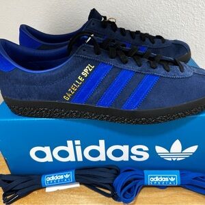 adidas gazelle silver green womens adidas Gazelle SPZL Low Top Sneaker in Night Indigo at Nordstrom Rack, Size 6